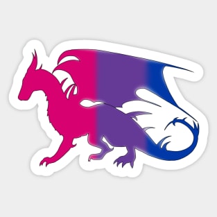 Bi Dragon Sticker